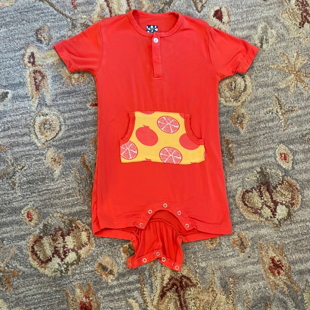 Kickee Pants Henley Romper